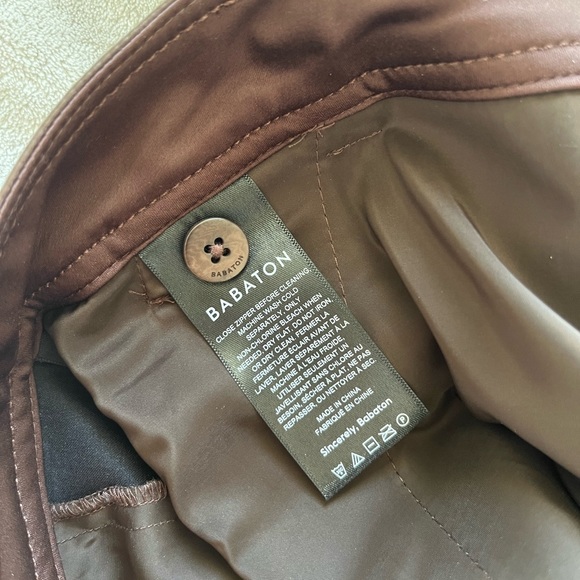 Aritzia Brown Faux Leather Mini skirt - Picture 3 of 3